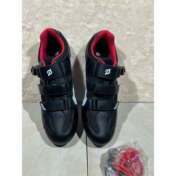 Peloton Cycling Shoes Men’s Size 48 Black Indoor Bike Shoes w/ Delta Cleats NWT main image 5